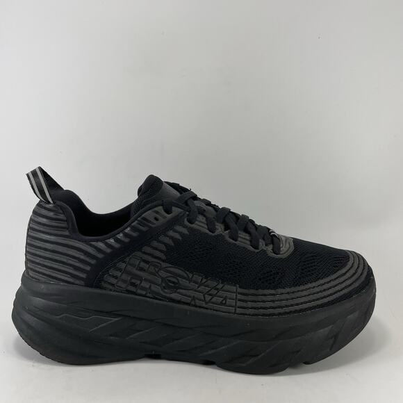 Hoka One One Shoes - Hoka One One Bondi 6 Womens Size 8.5 B Triple Black BBLC Running Shoes